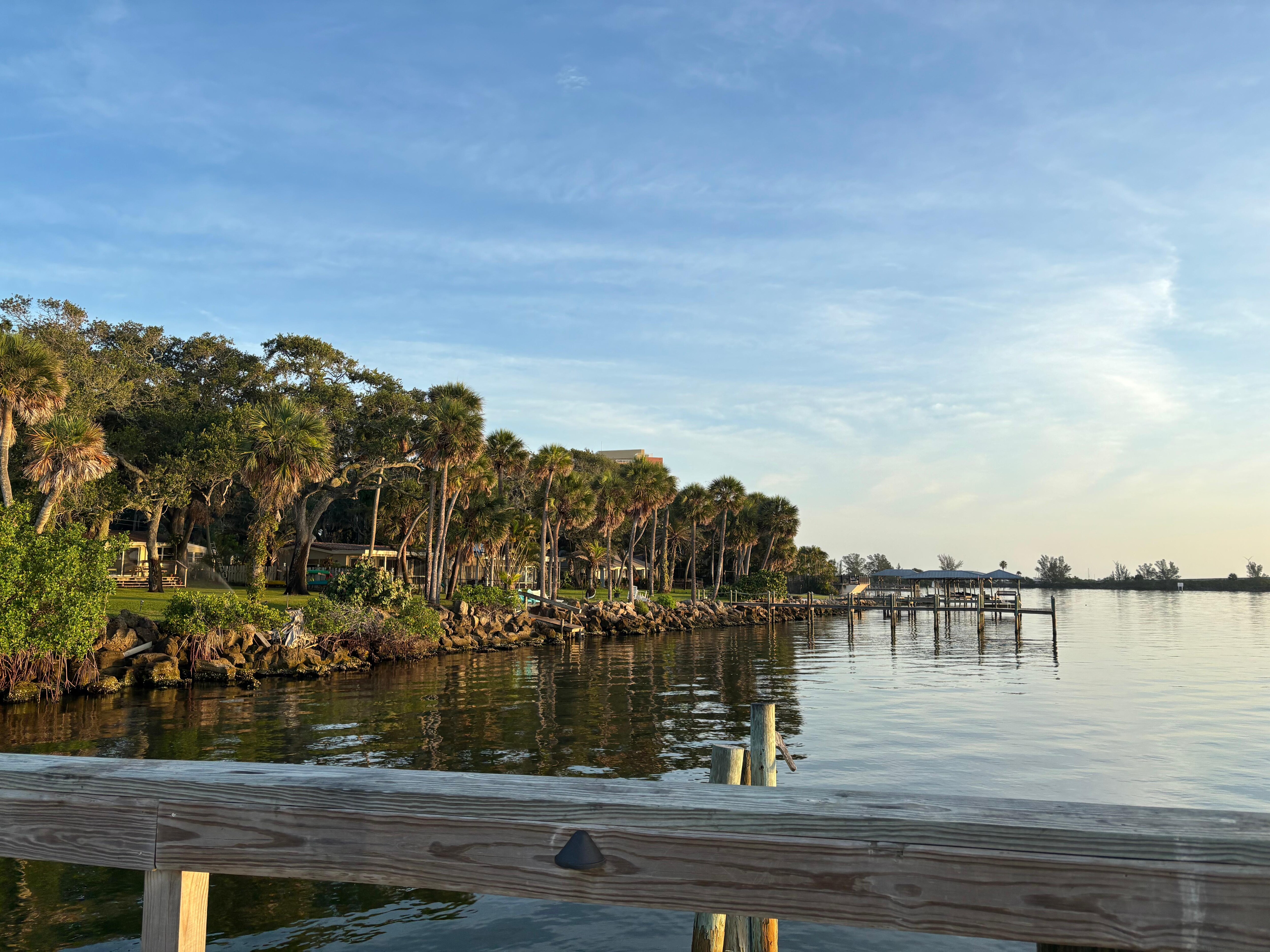 View from the dock