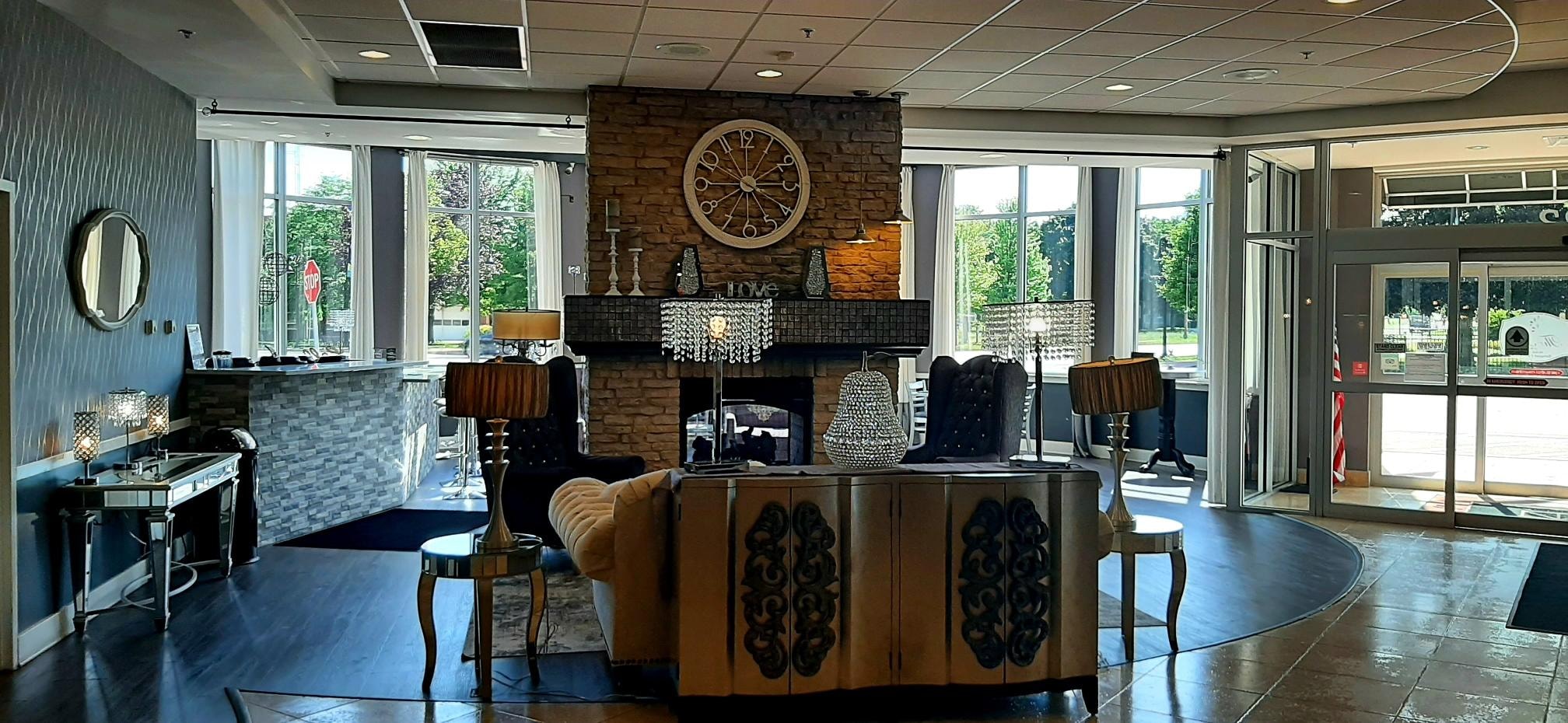 Lobby area as you come in.
