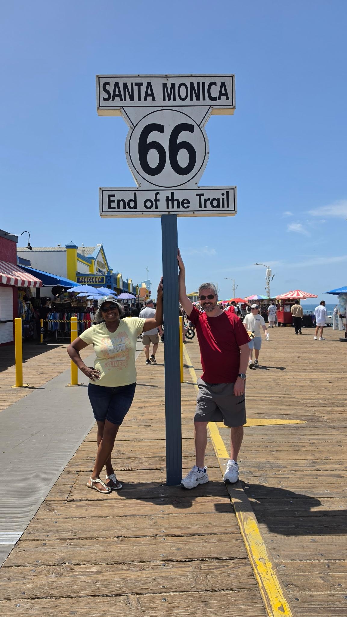 The Santa Monica Pier near Palisade Park