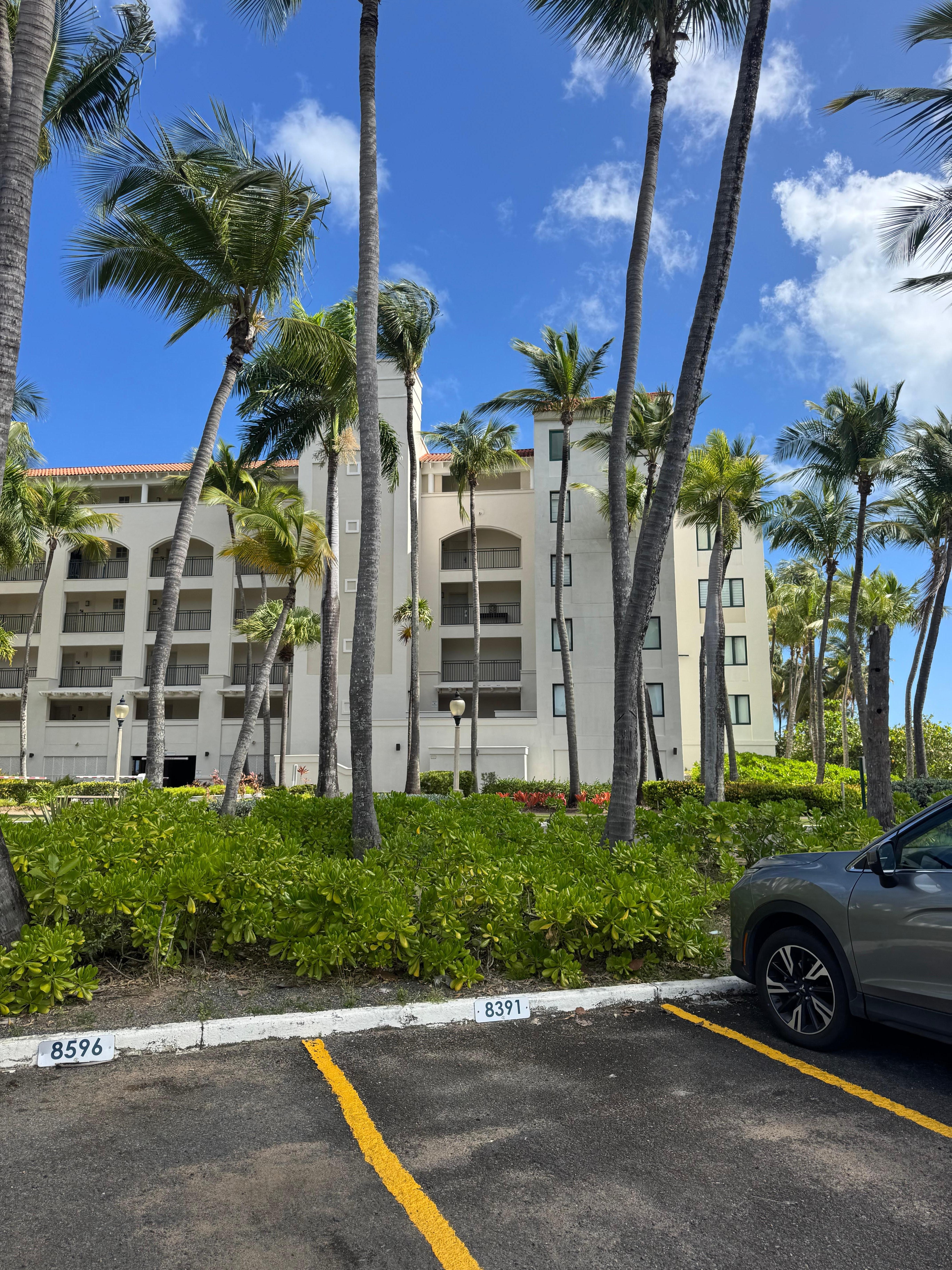 View of front of building - from parking lot