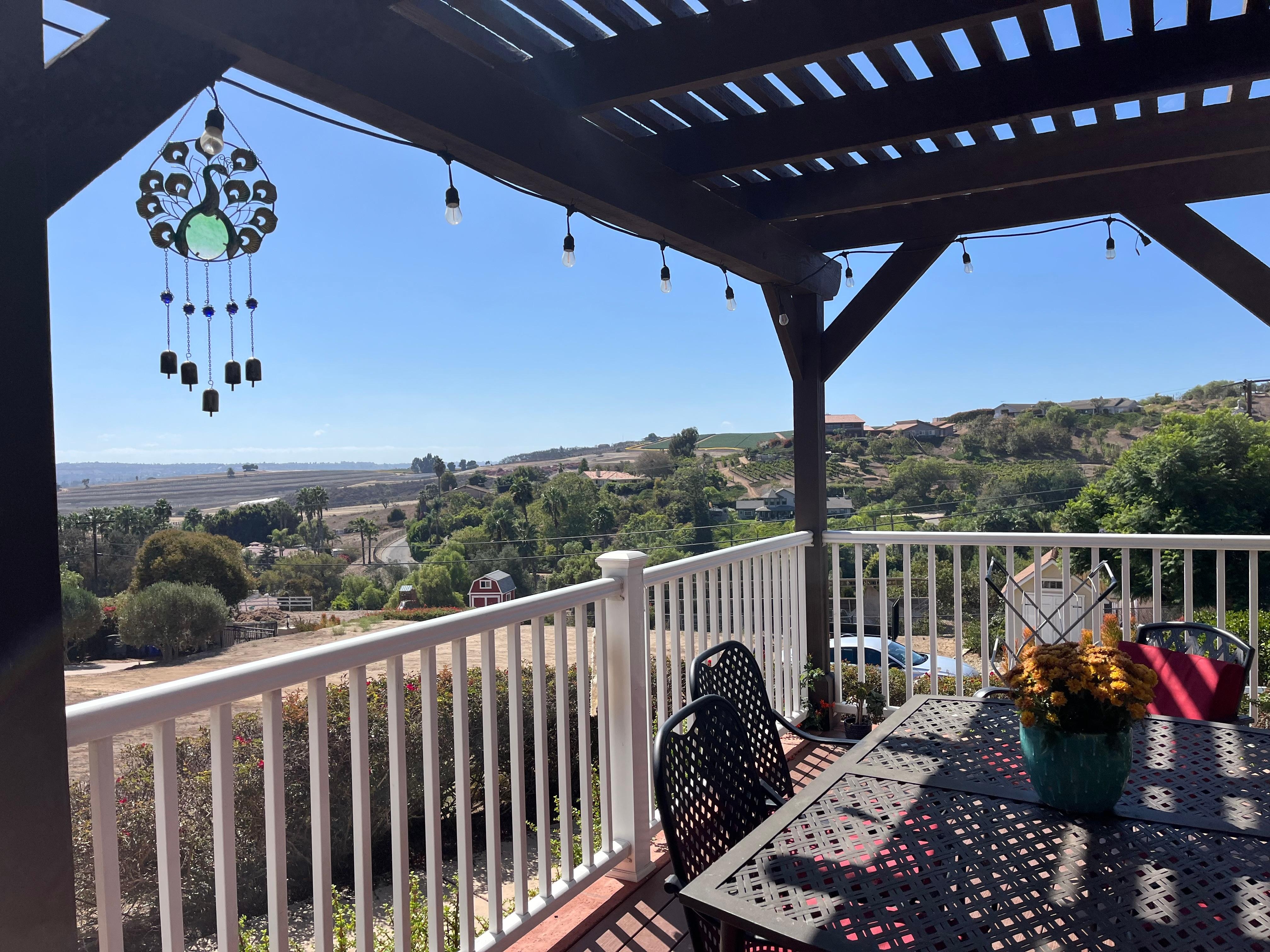 View from the porch!