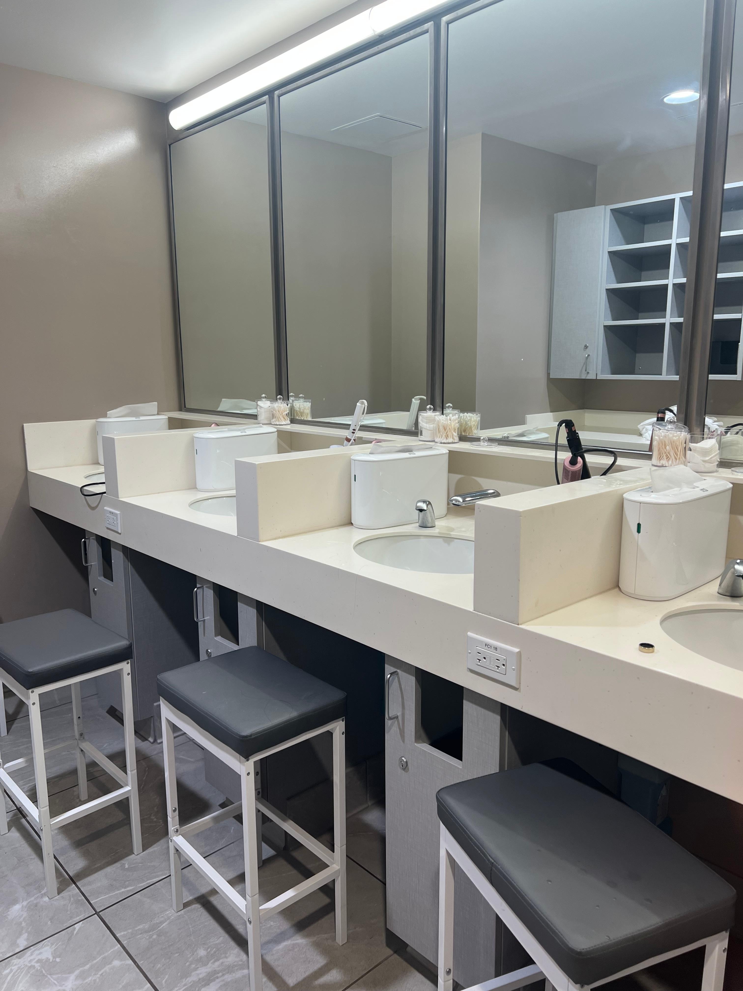 Women’s sink area 