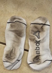 wore for less than 30 minutes before floors were washed by us