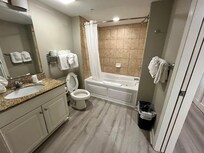 A very large bathroom and everything was so clean