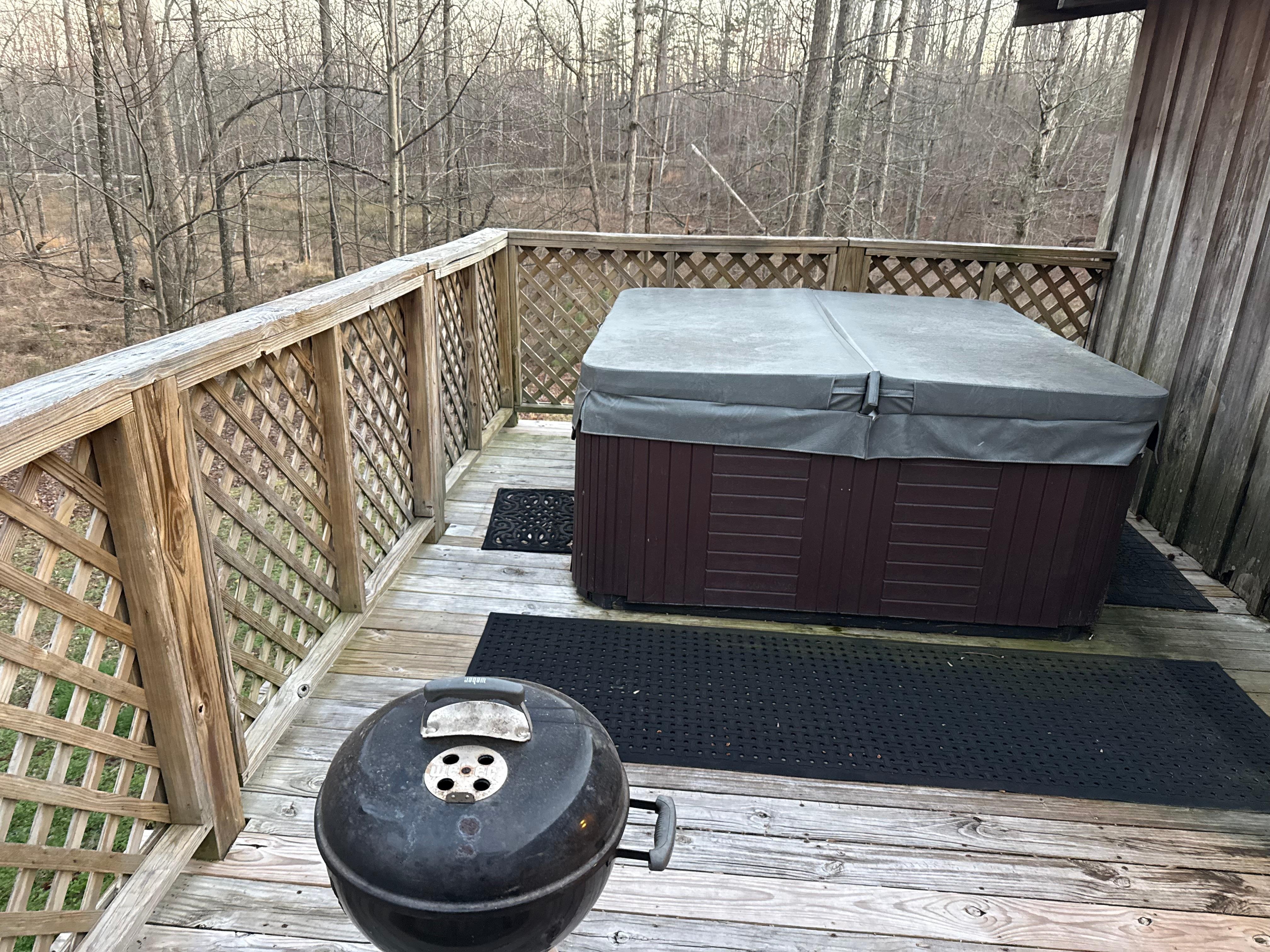 Hot tub and grill