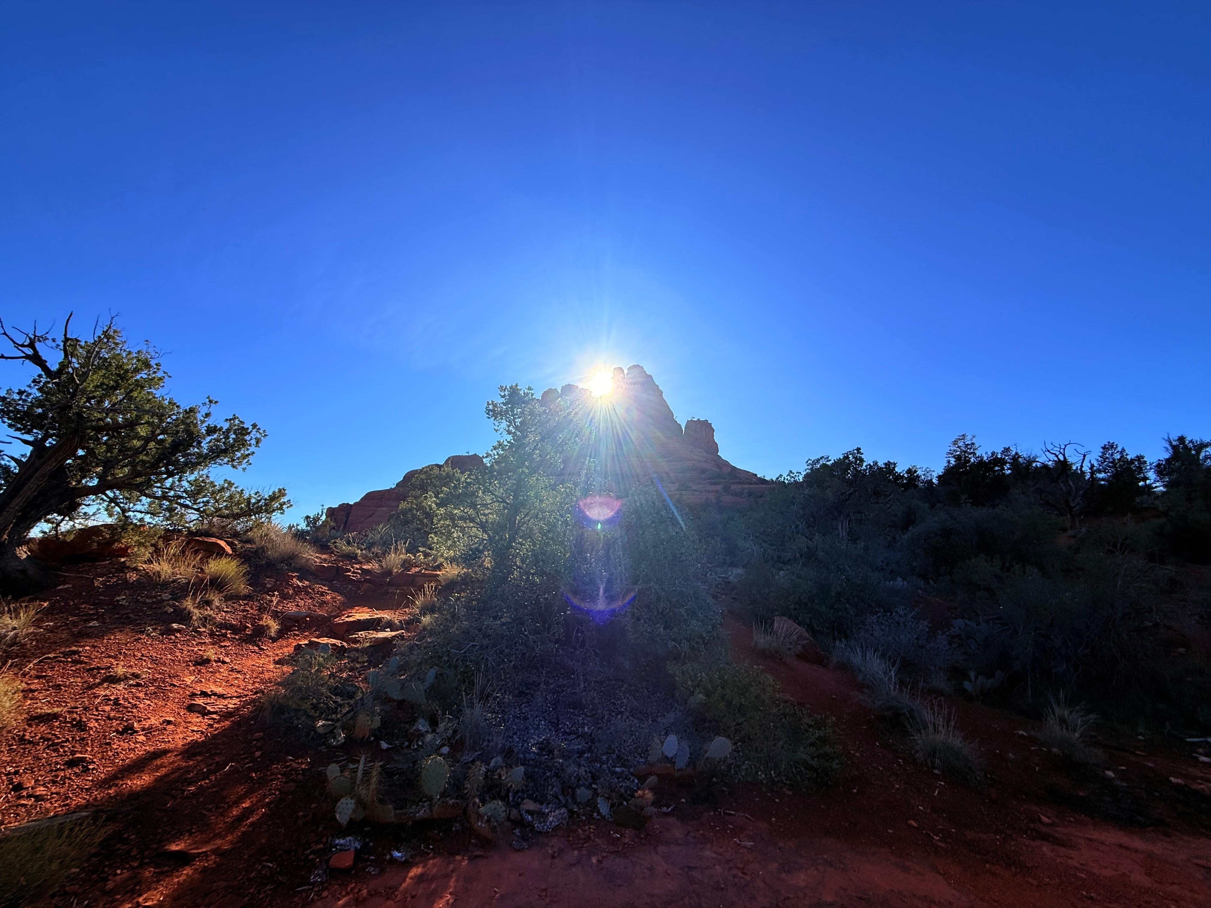 Clear skies and a mere 36 degrees in Sedona, Arizona, WE LOVE OUR STAY AT THE HYATT PIÑON❤️