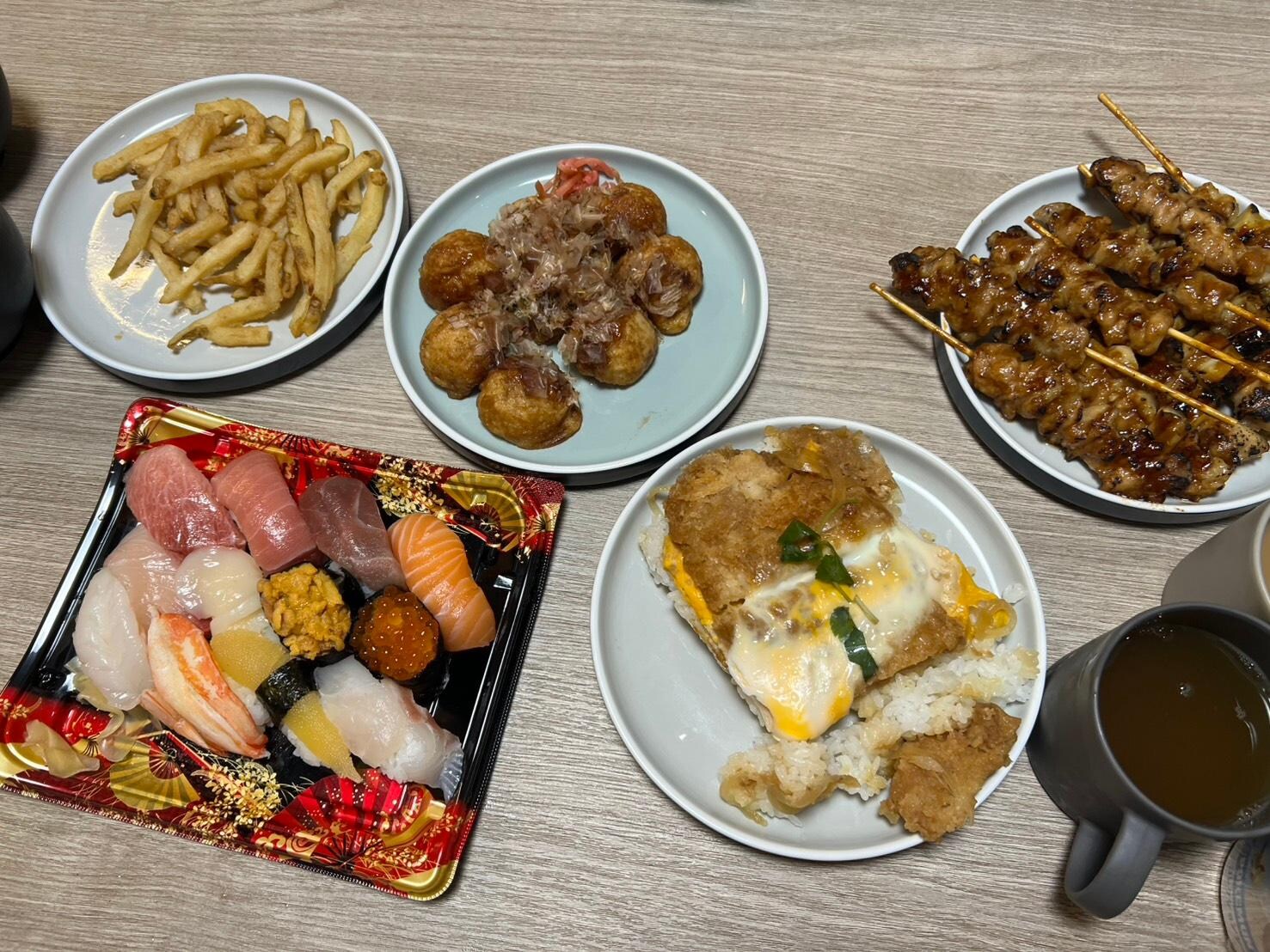 超市買東西回來微波