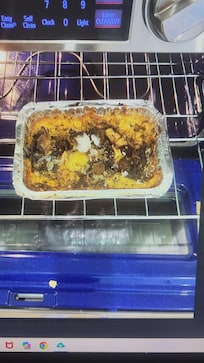 Dish left in oven from previous tenants