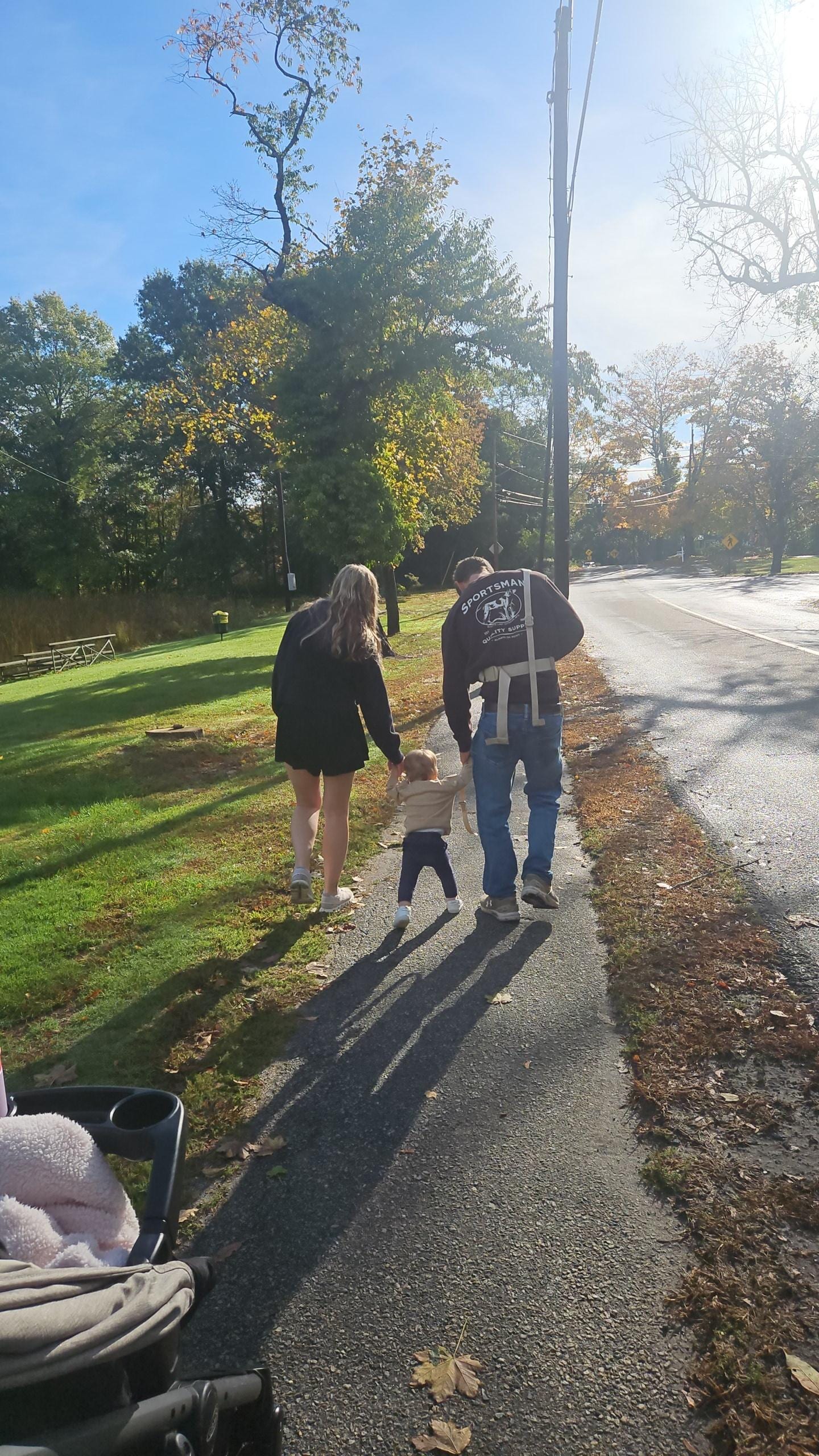 Walking home from breakfast!