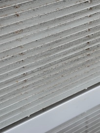 Dirty register in hallway