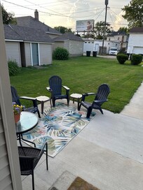 Out back