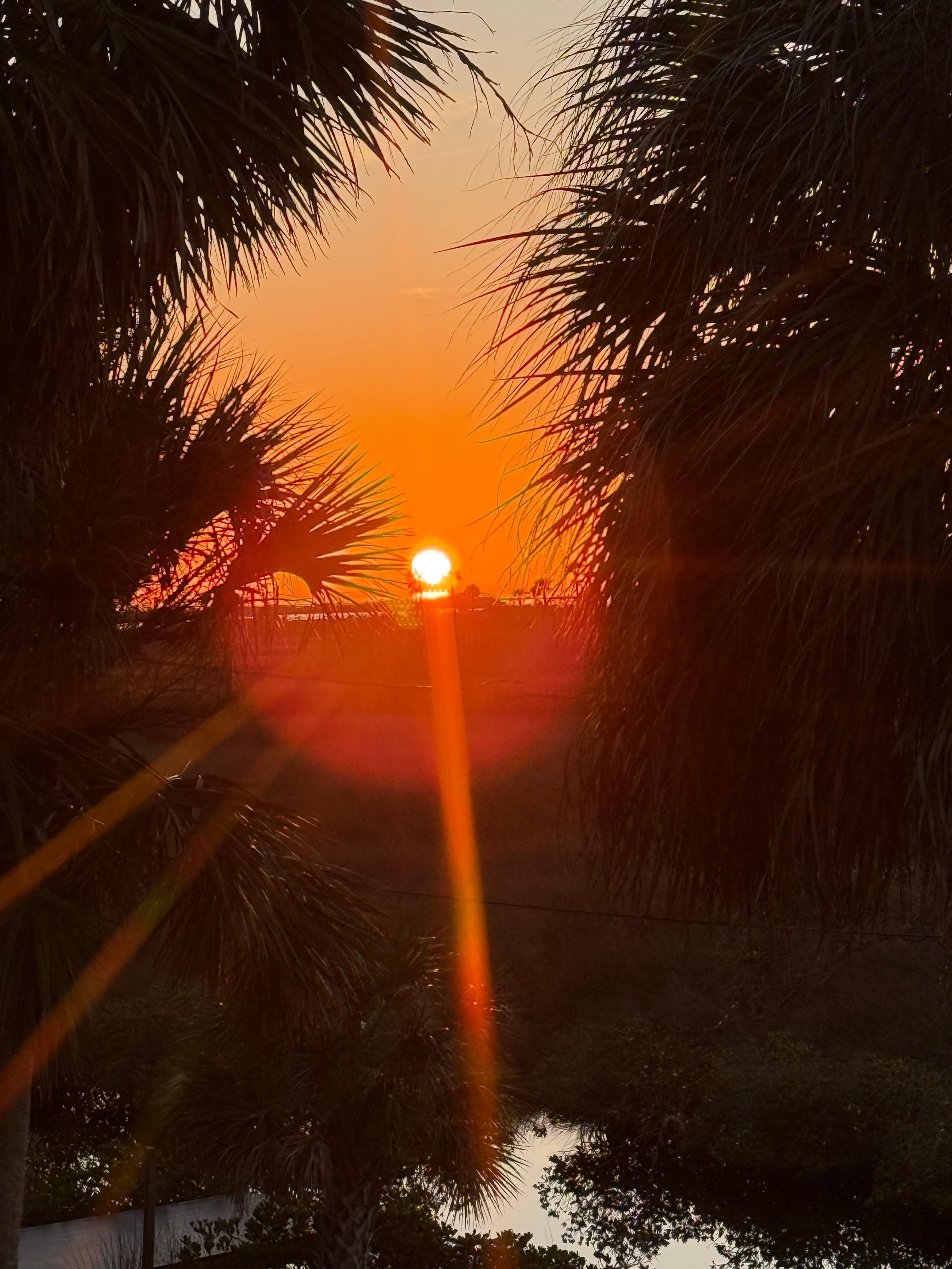 Sunset from the porch.