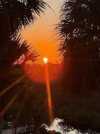 Sunset from the porch.