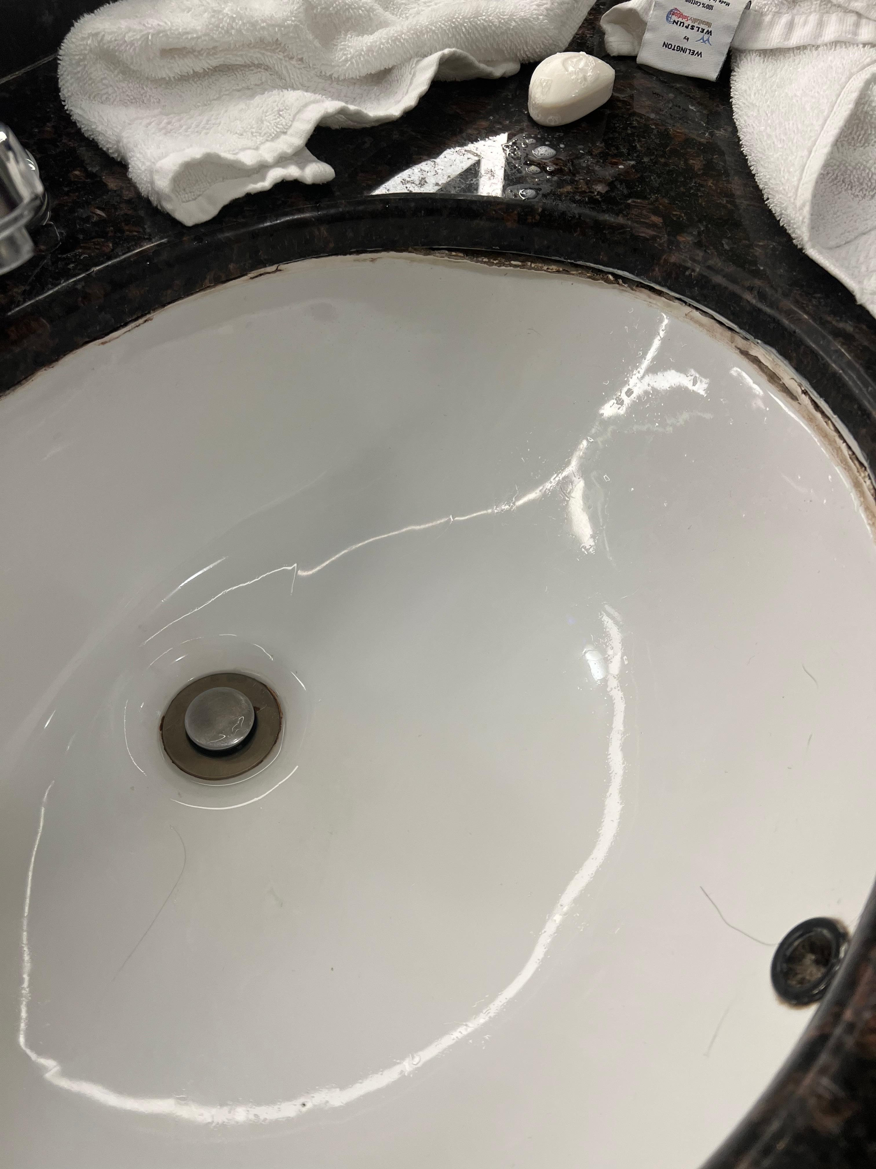 Bathroom sink rusted coming apart