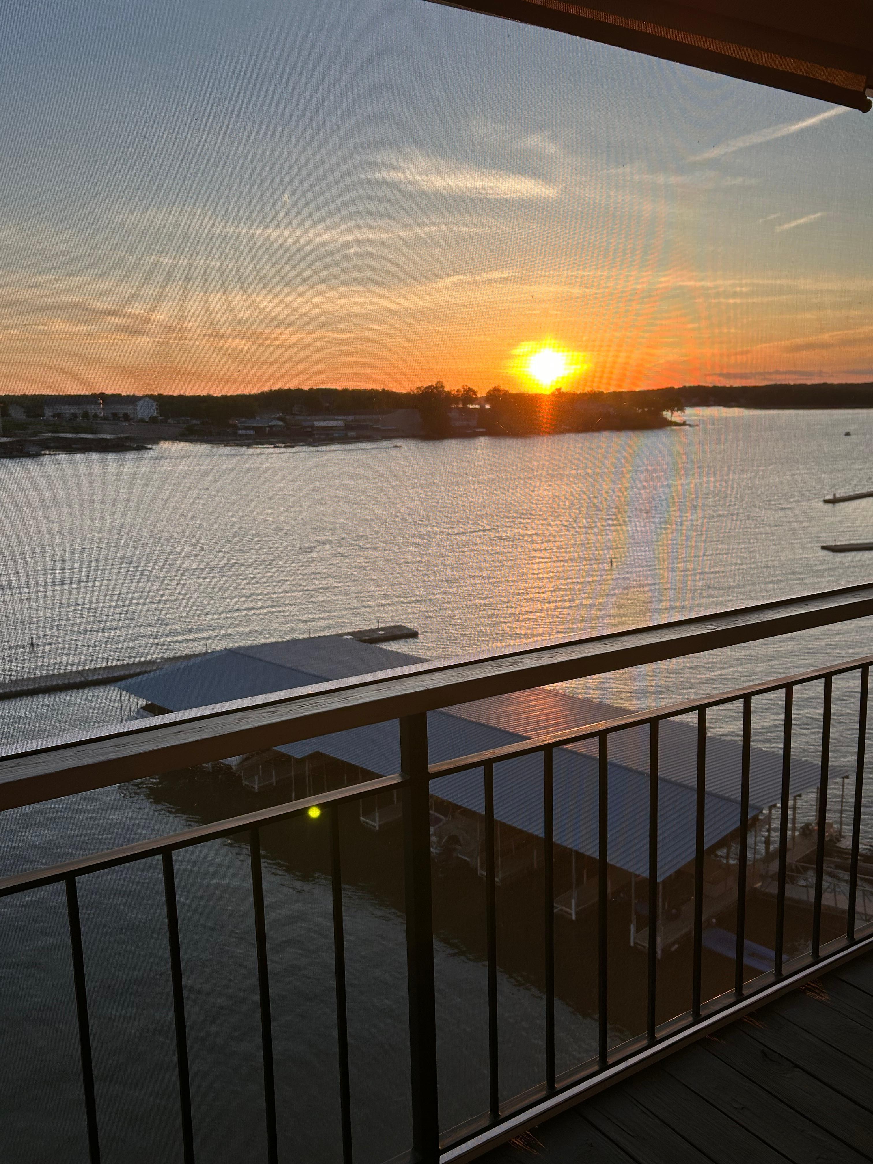 The view at sunset is just as good as the owner says
