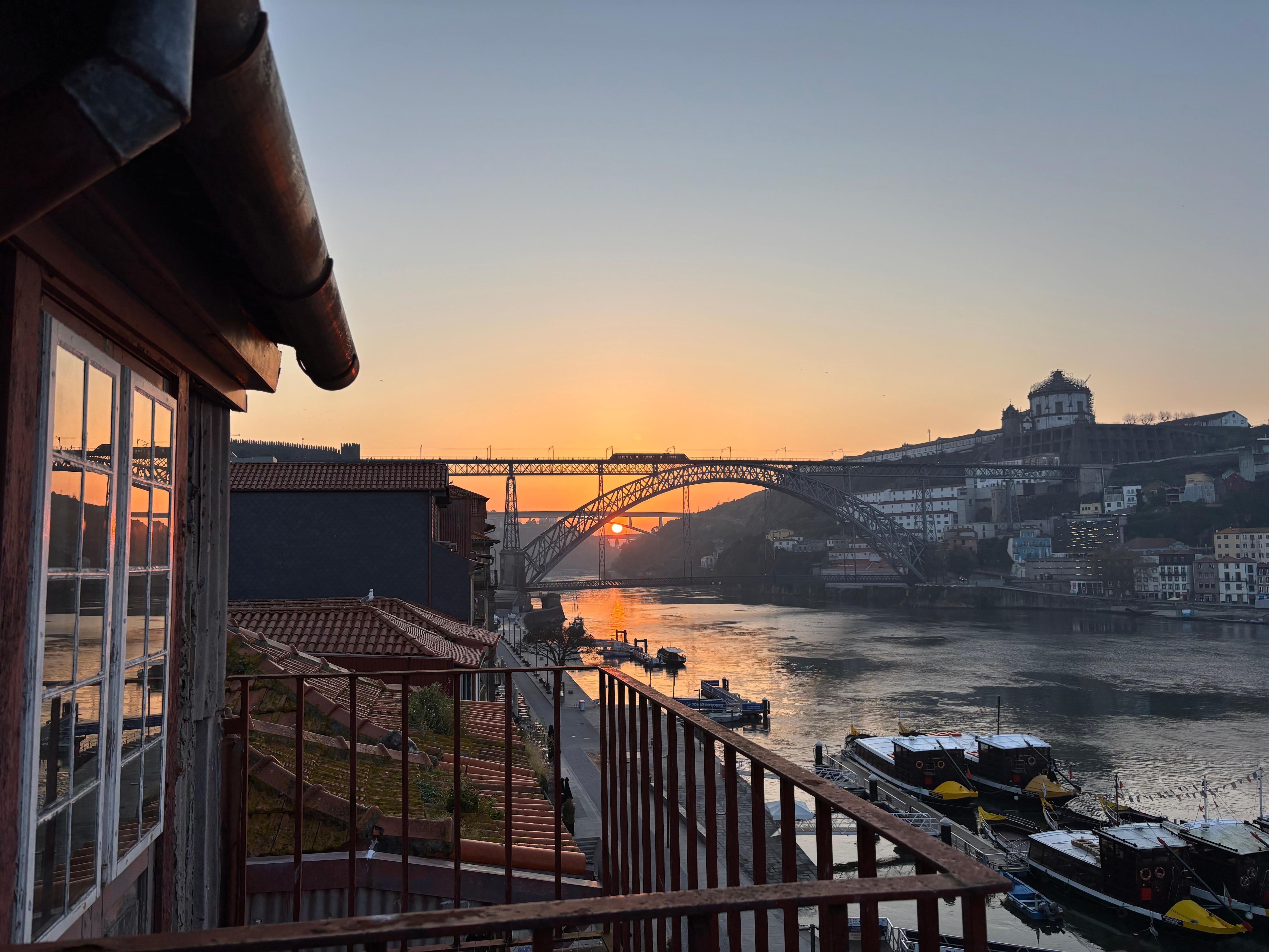 Morning sunrise from our upper balcony!