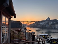 Morning sunrise from our upper balcony!