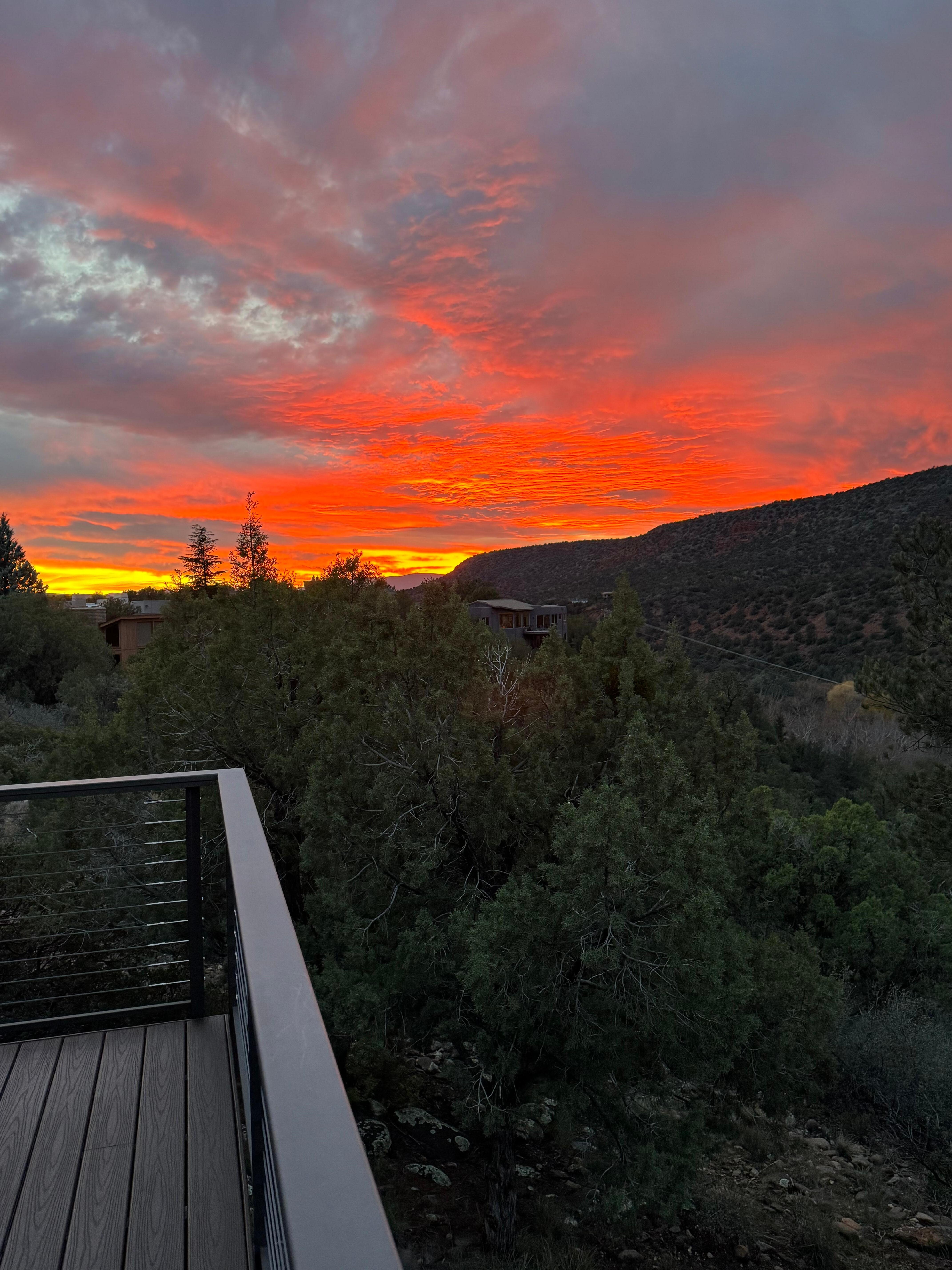 Sunset from back deck