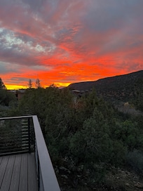 Sunset from back deck