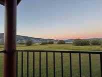 The view from the porch is fabulous. Great for morning coffee or winding down in the evening.