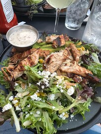 Chicken Avocado salad from Steel Mill Salon, so good! We also enjoyed dinner at Grandview Saloon, great patio view overlooking the city.