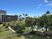 View from our 5th floor partial ocean view room.