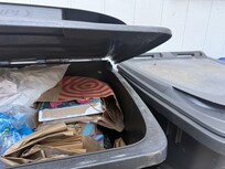 The trash when we got to the house they never came and got it so we just kept adding to it. No over choice.