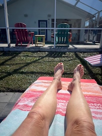 Private peaceful backyard