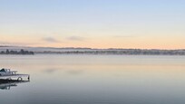 Misty morning on the lake