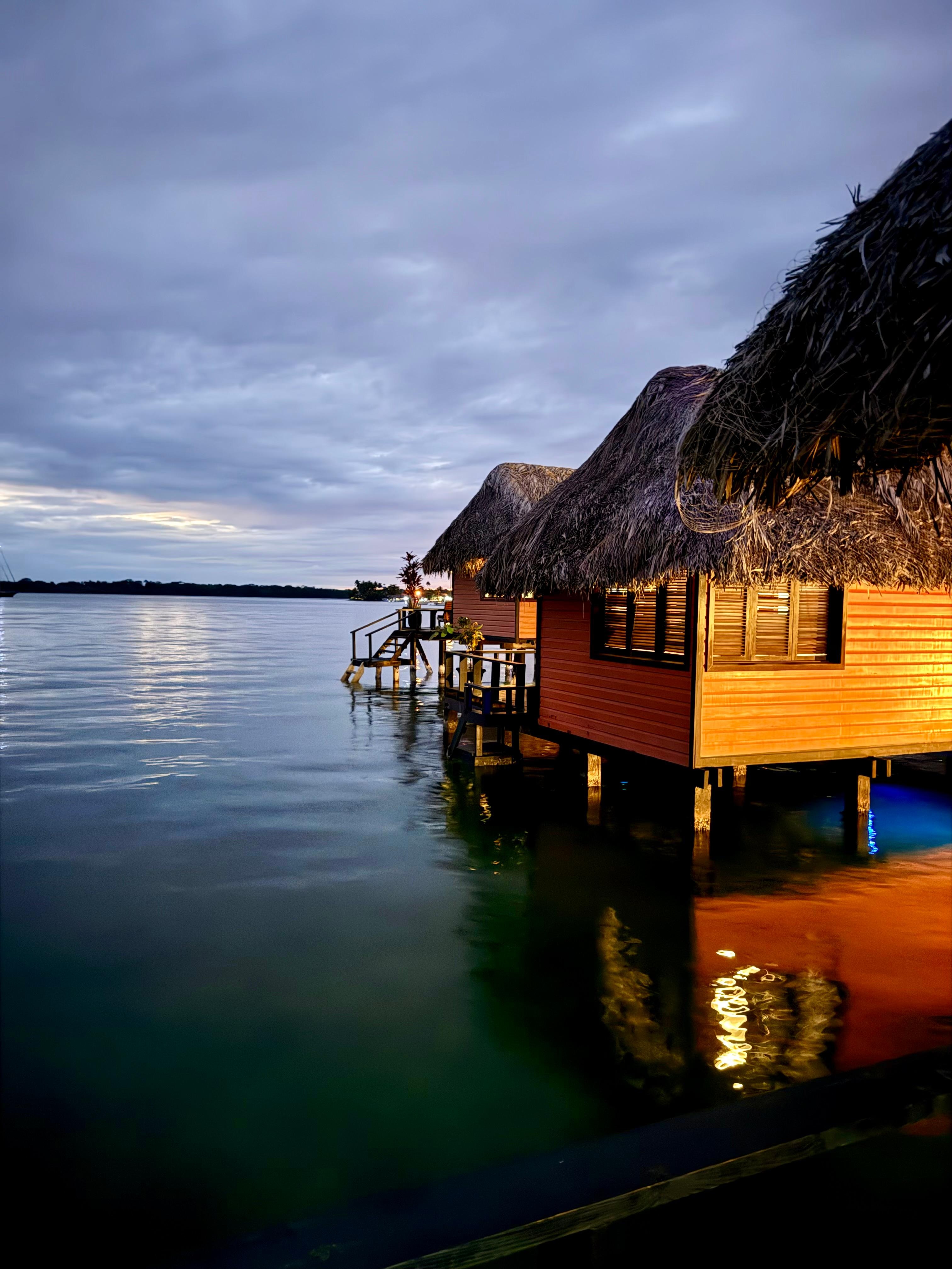 Evening in the bungalows 