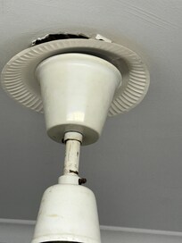 The fan had a paper plate holding it in place 🙈