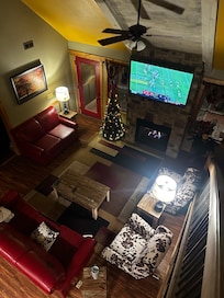 View from upstairs loft area