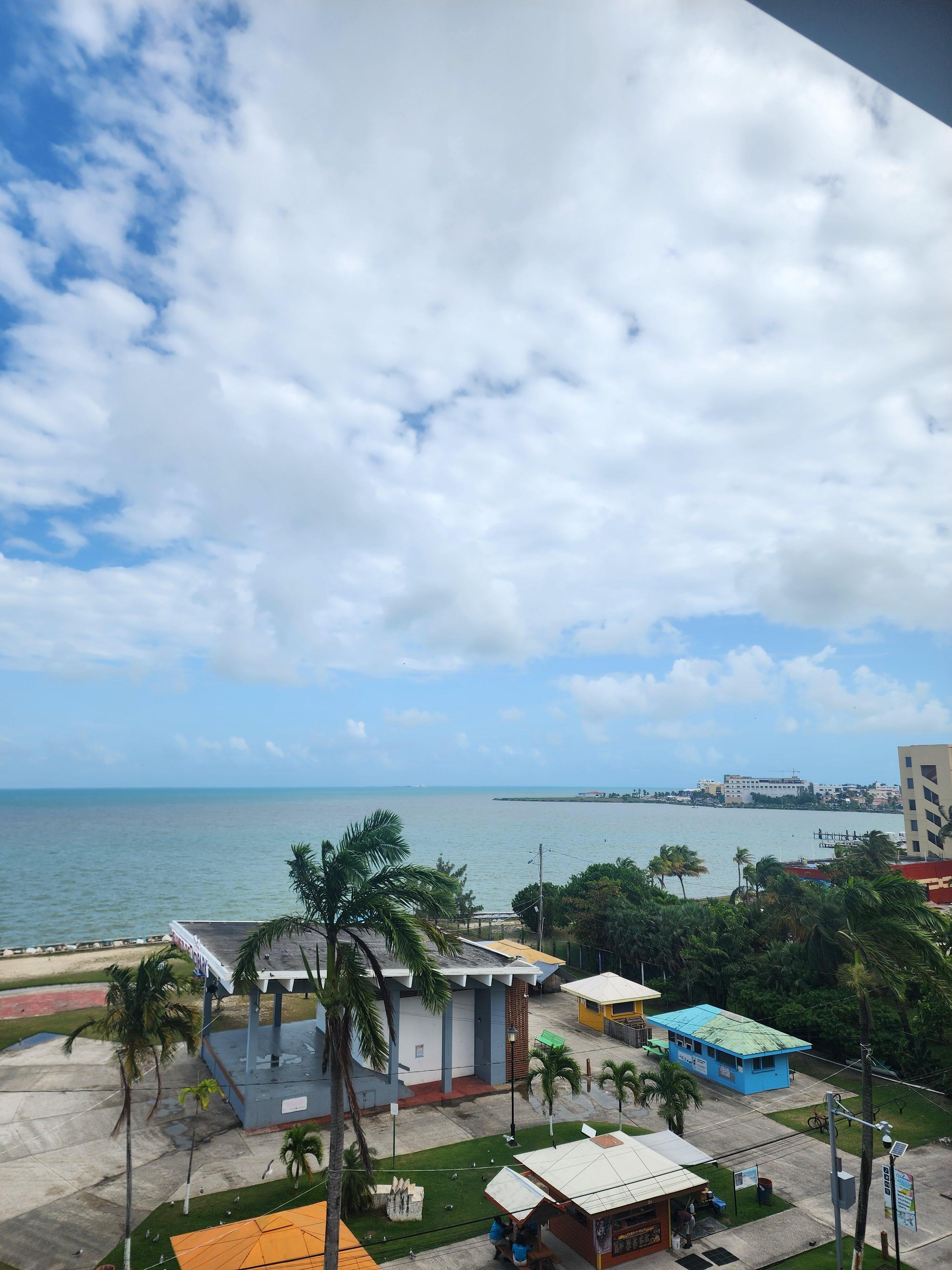 The park across the street with food vendors
