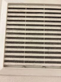 Bathroom fan vent doesn’t look like it was ever cleaned
