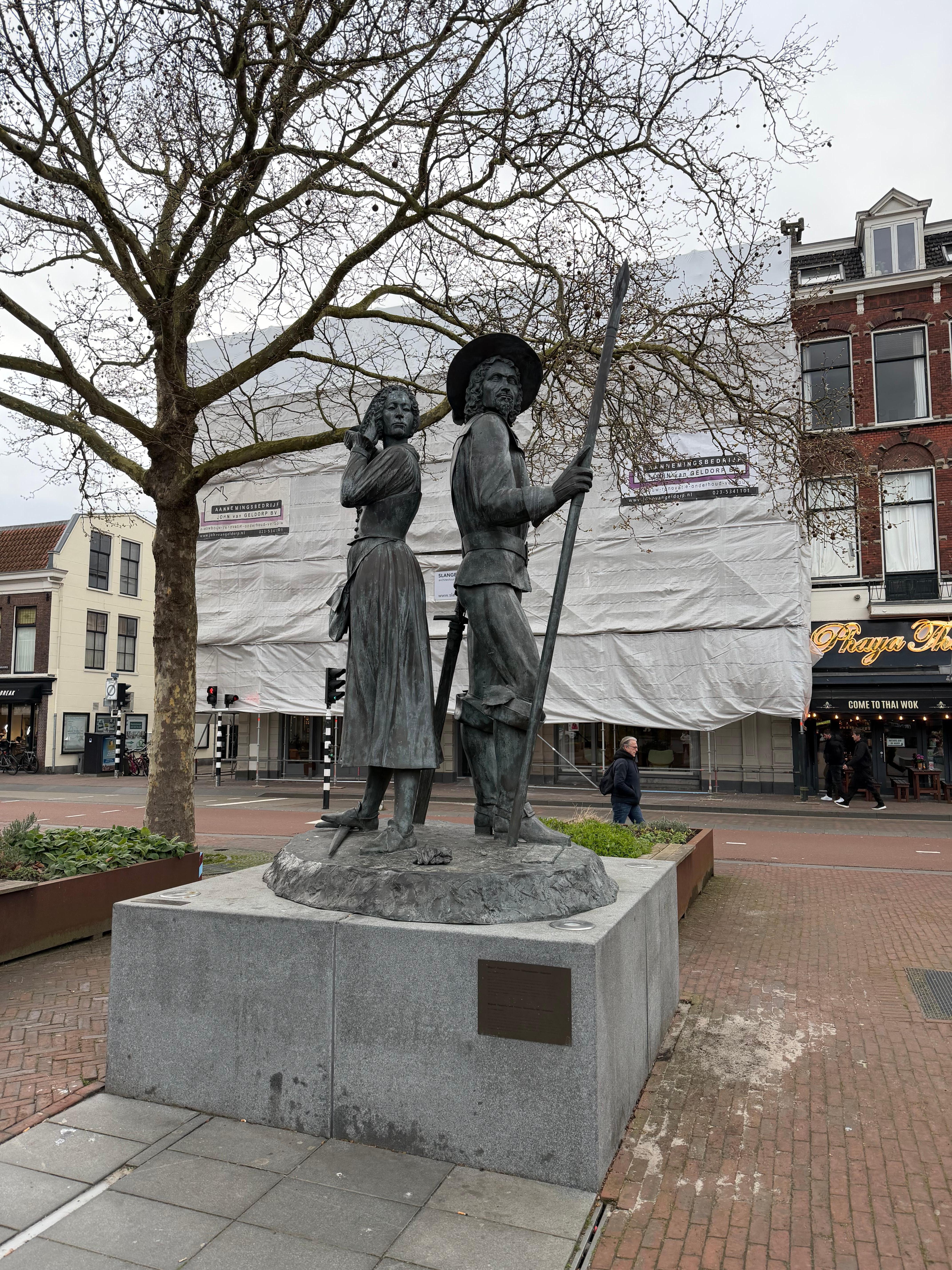 Hotel Lion d'Or in the background behind the sheets.