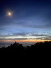 Nighttime from the back yard