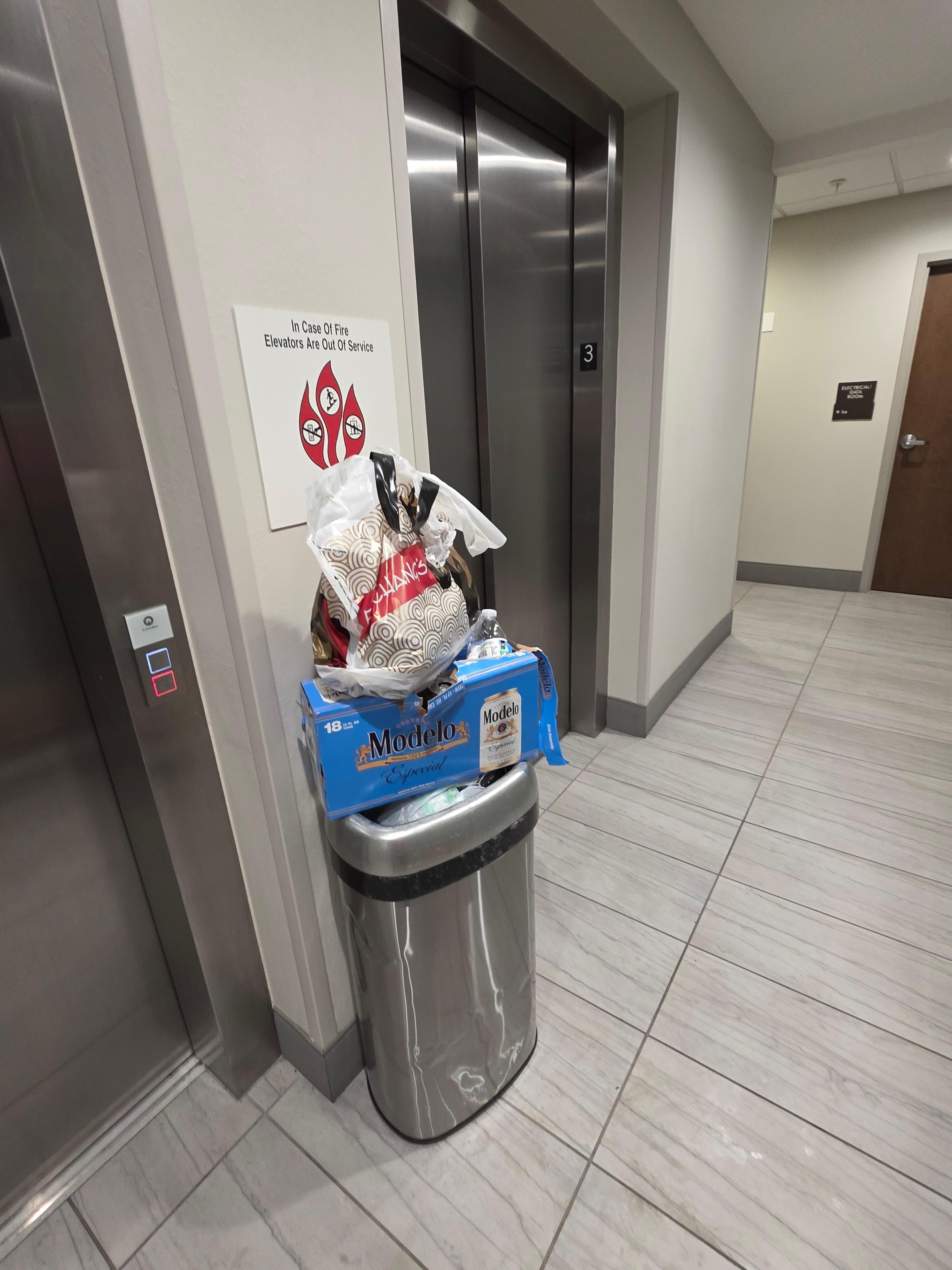 Debris never removed