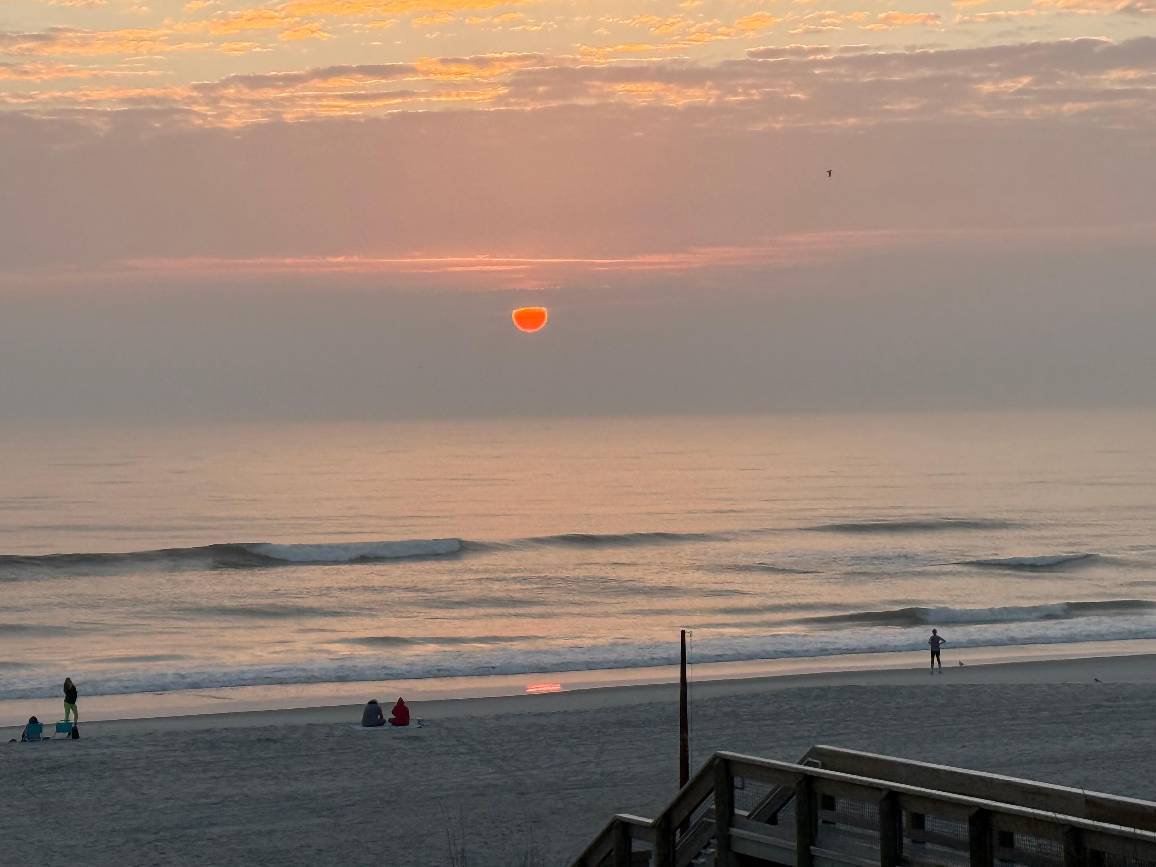 Sunrise view from unit