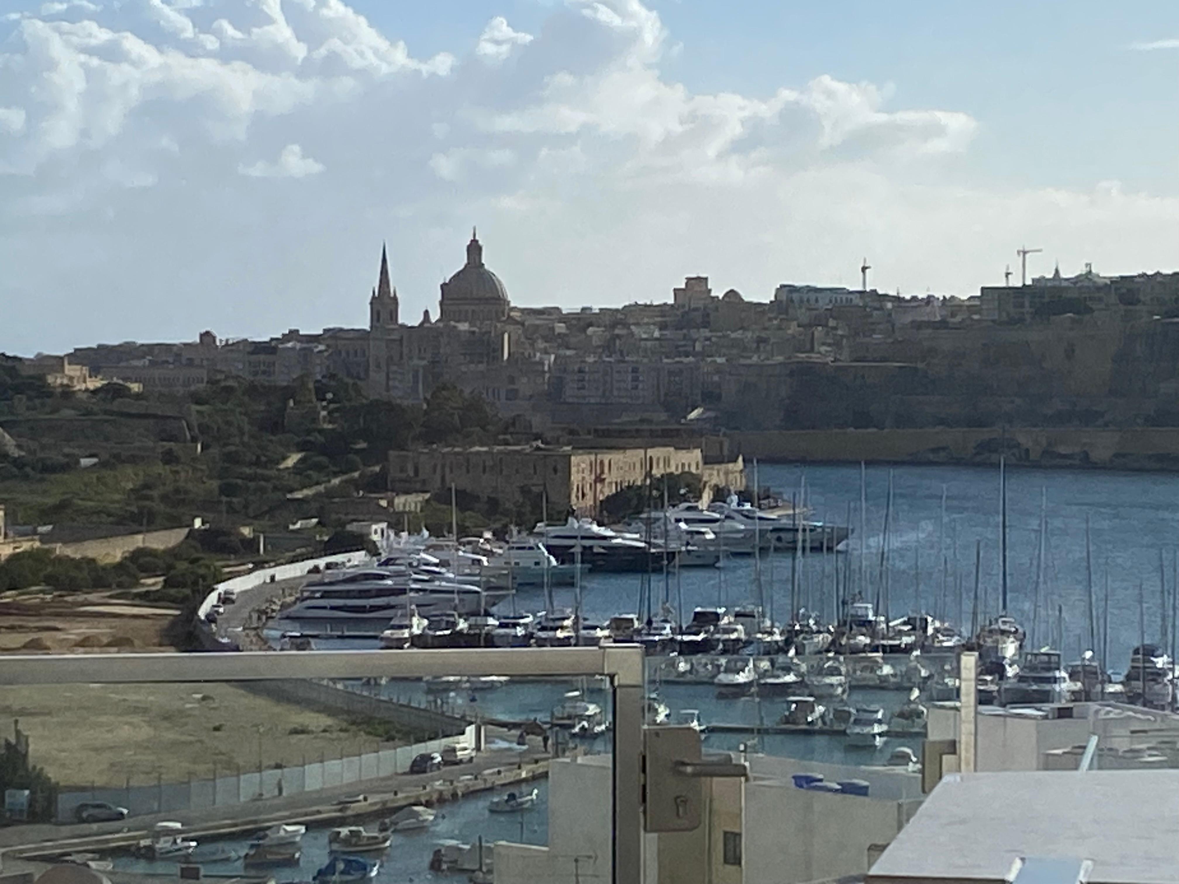 Beautiful view from the rooftop restaurant 
