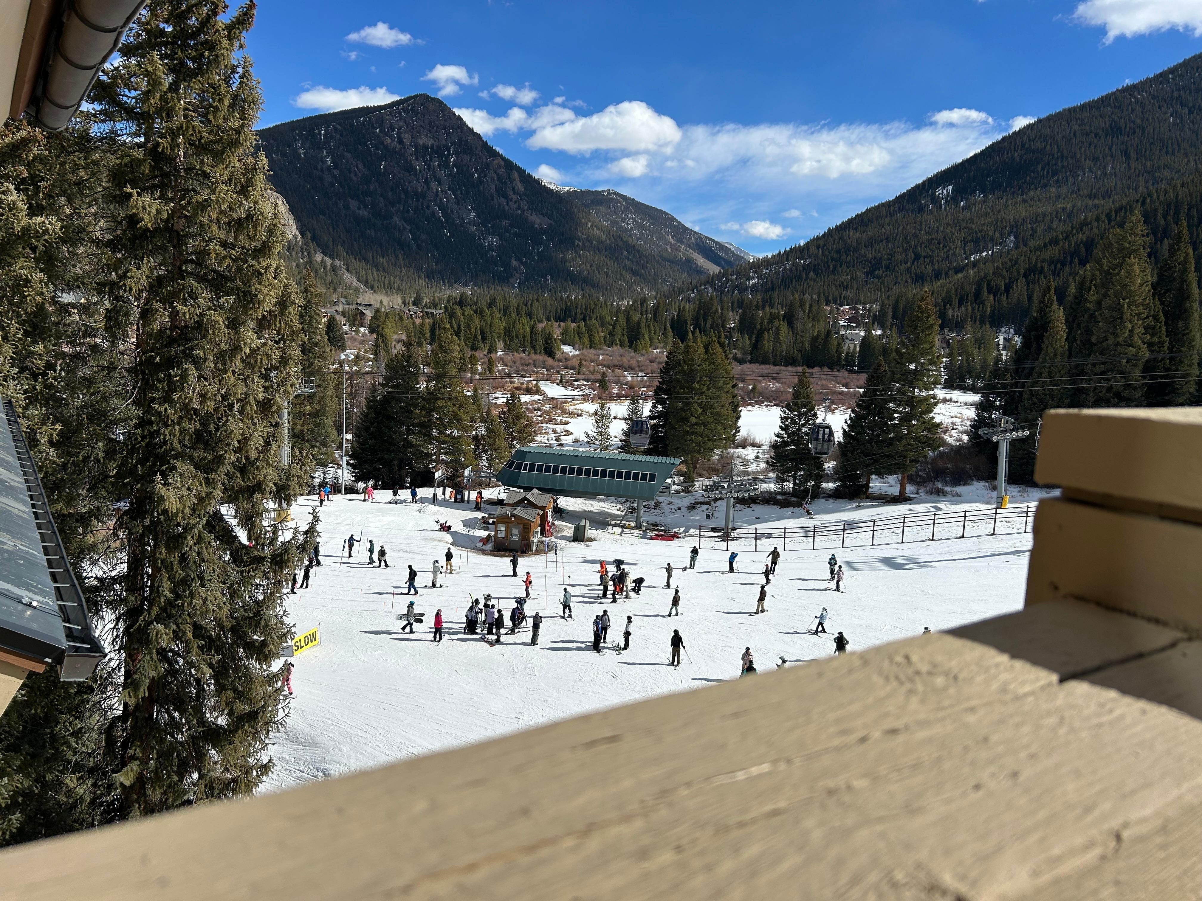 View from the balcony!