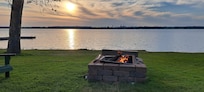 Firepit at sunset