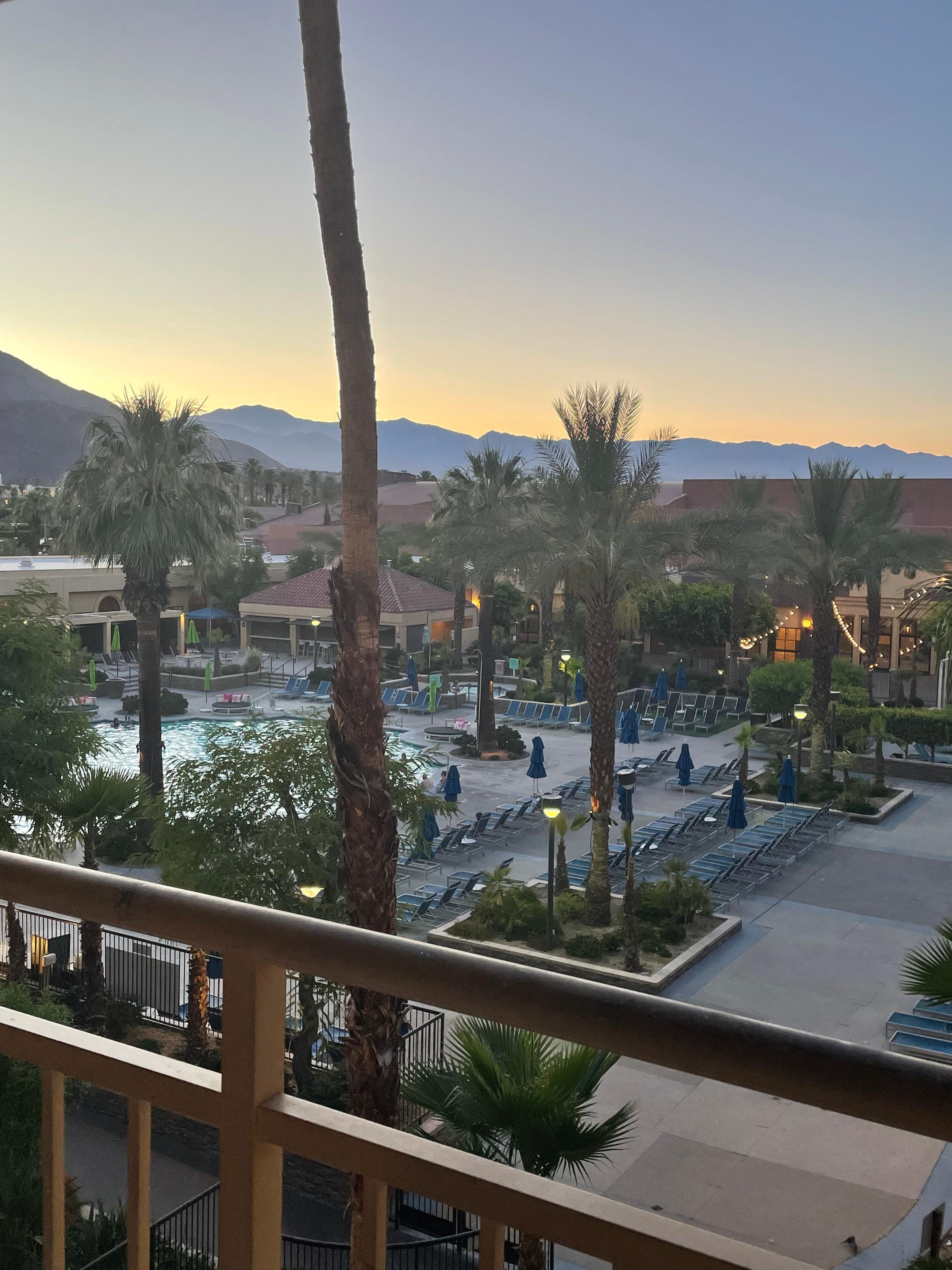 Sunset from our personal balcony