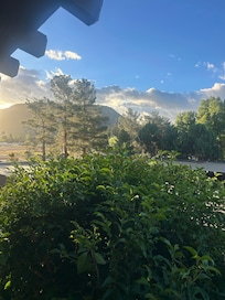 Morning sunrise from the terrace