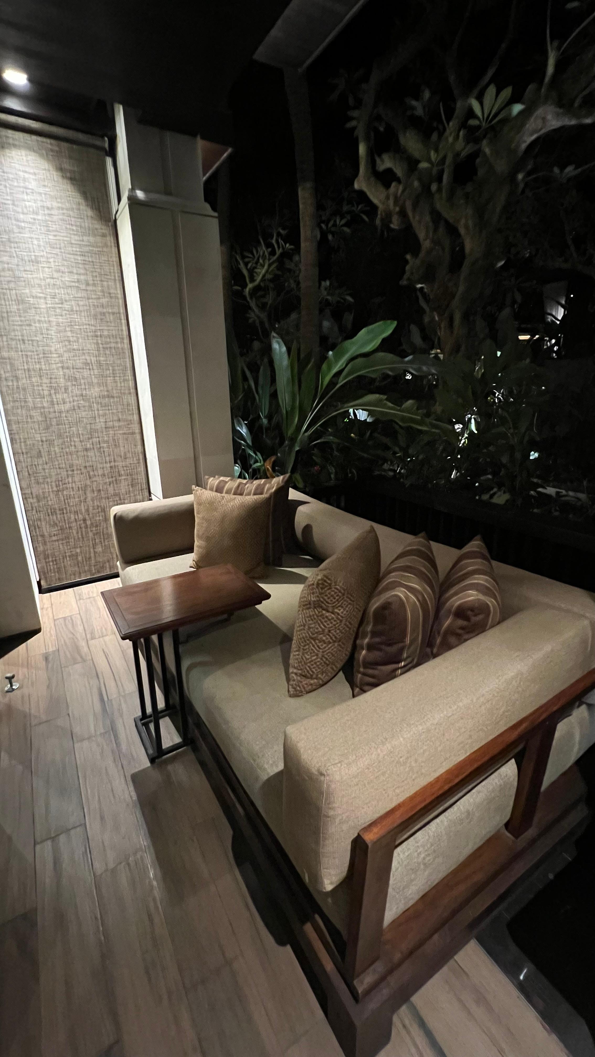 Outdoor lounge outside of the suite.