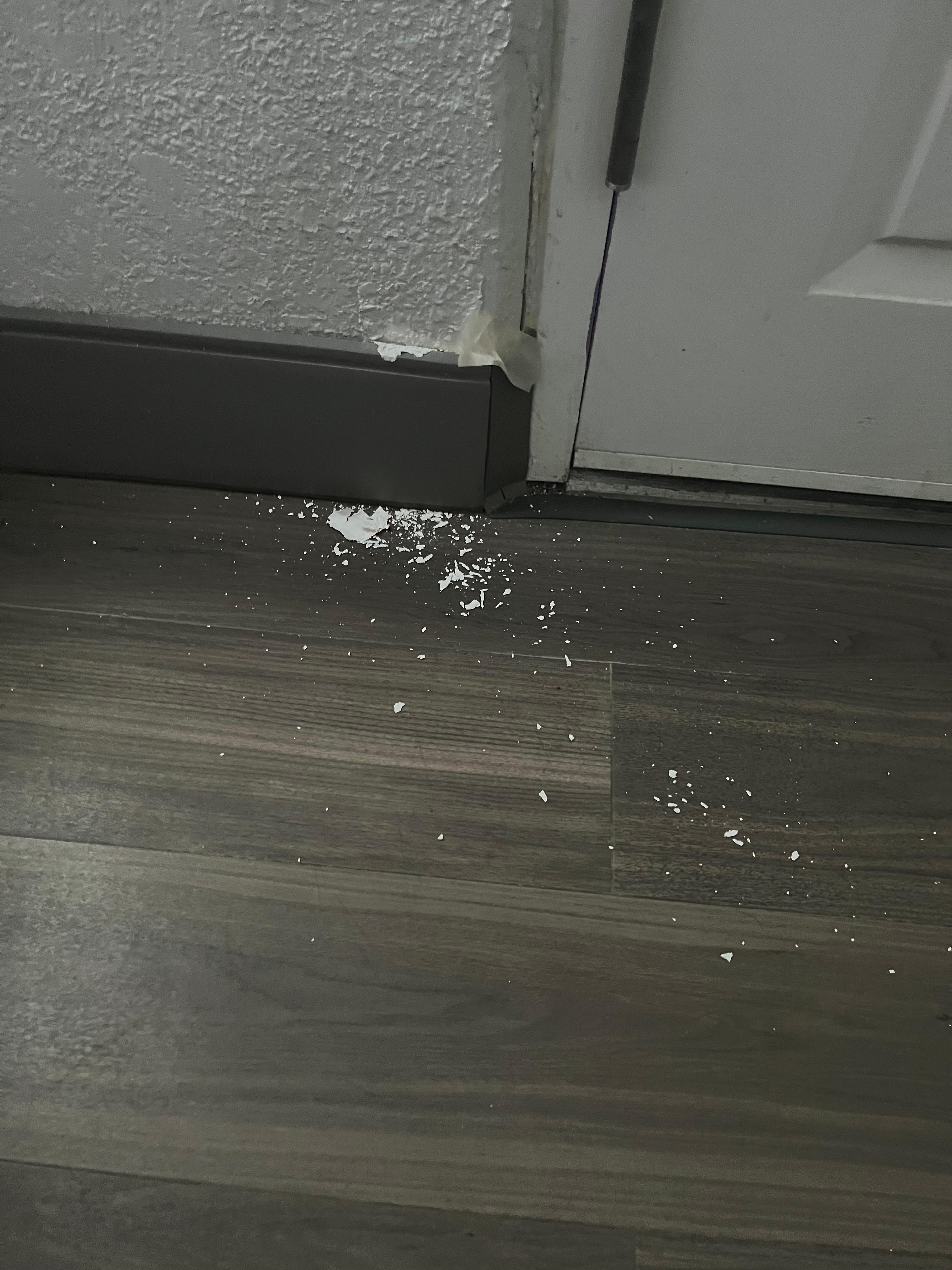 Paint on the floor