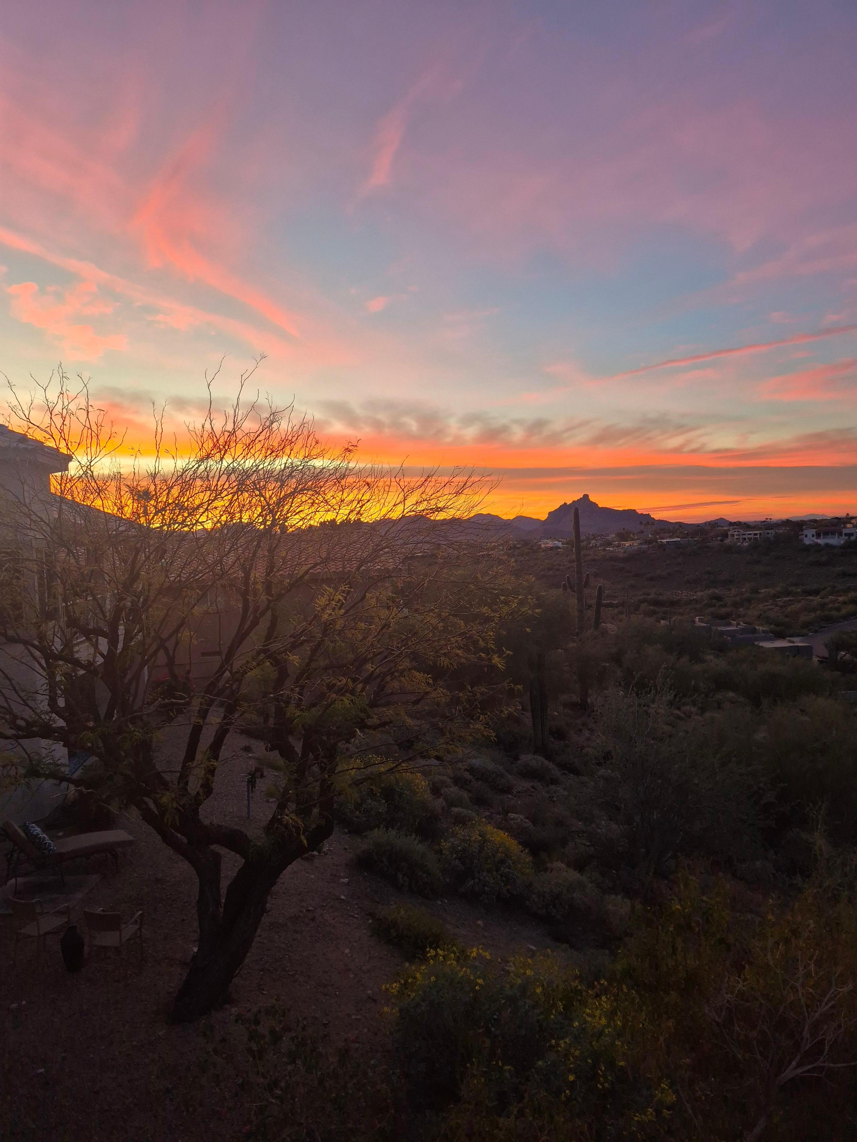 Sunrise from the upper deck
