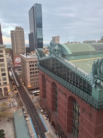 Daytime view from the living room.
