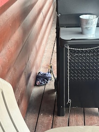 Old shirt left by previous guest