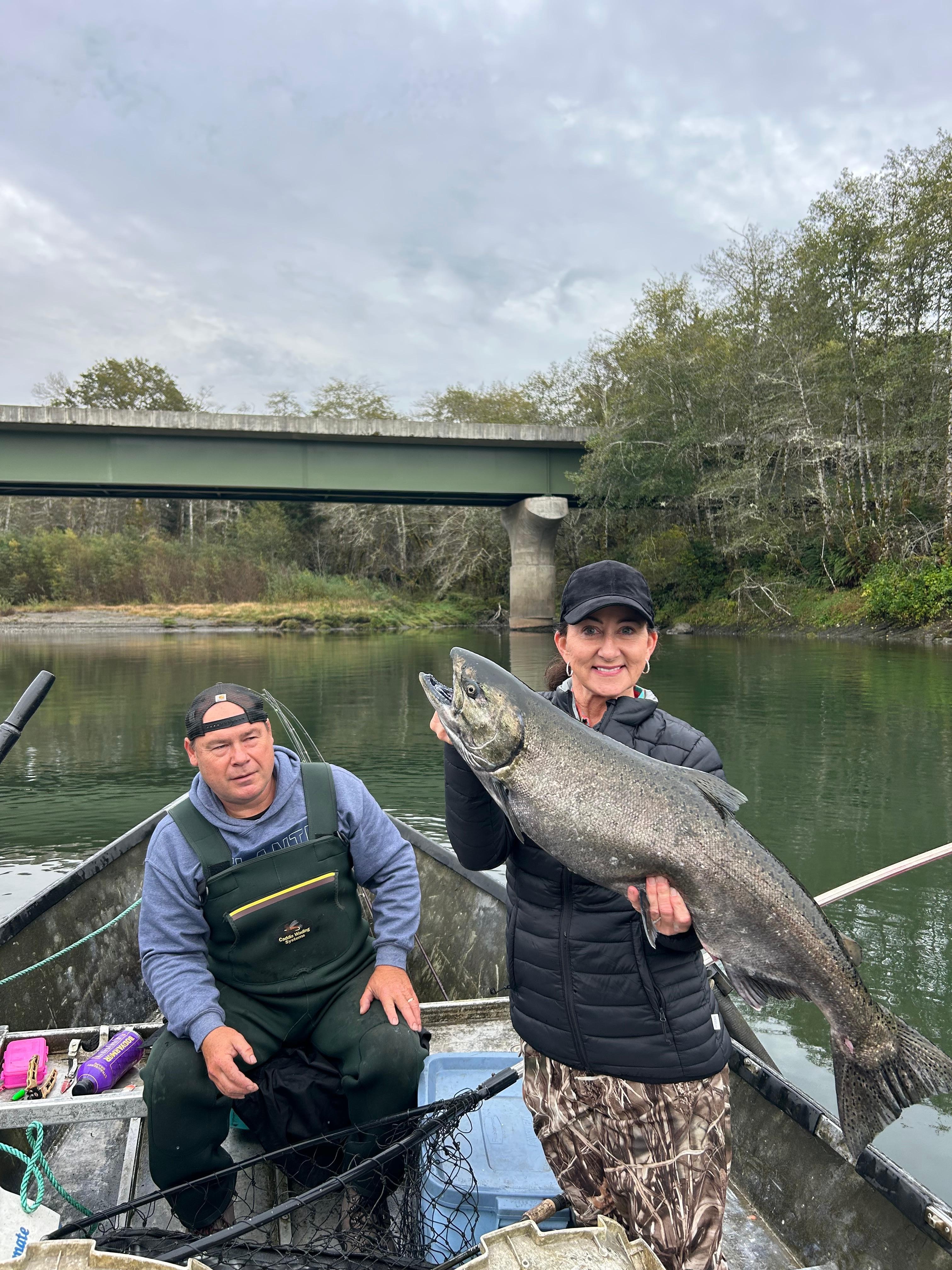 My king caught on the queets  river