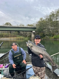 My king caught on the queets river